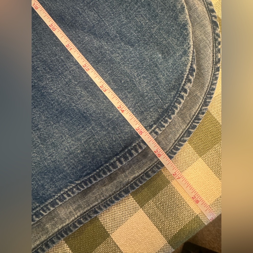 Pilcro Indigo Denim Henley Blouse - Picture 11 of 16